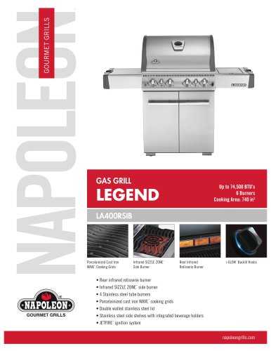 LA Series LA400RSIB Gas Grill