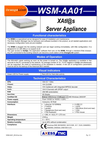 XAtlas Appliance Server