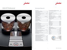 GIGA X7 Professional JURA PDF Katalog Beschreibung Prospekt