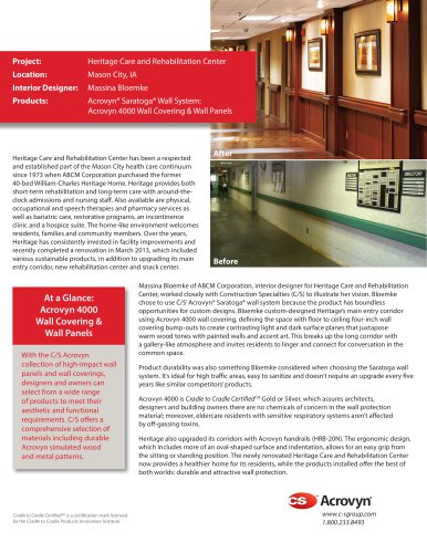 Heritage Care and Rehabilitation Center Case Study