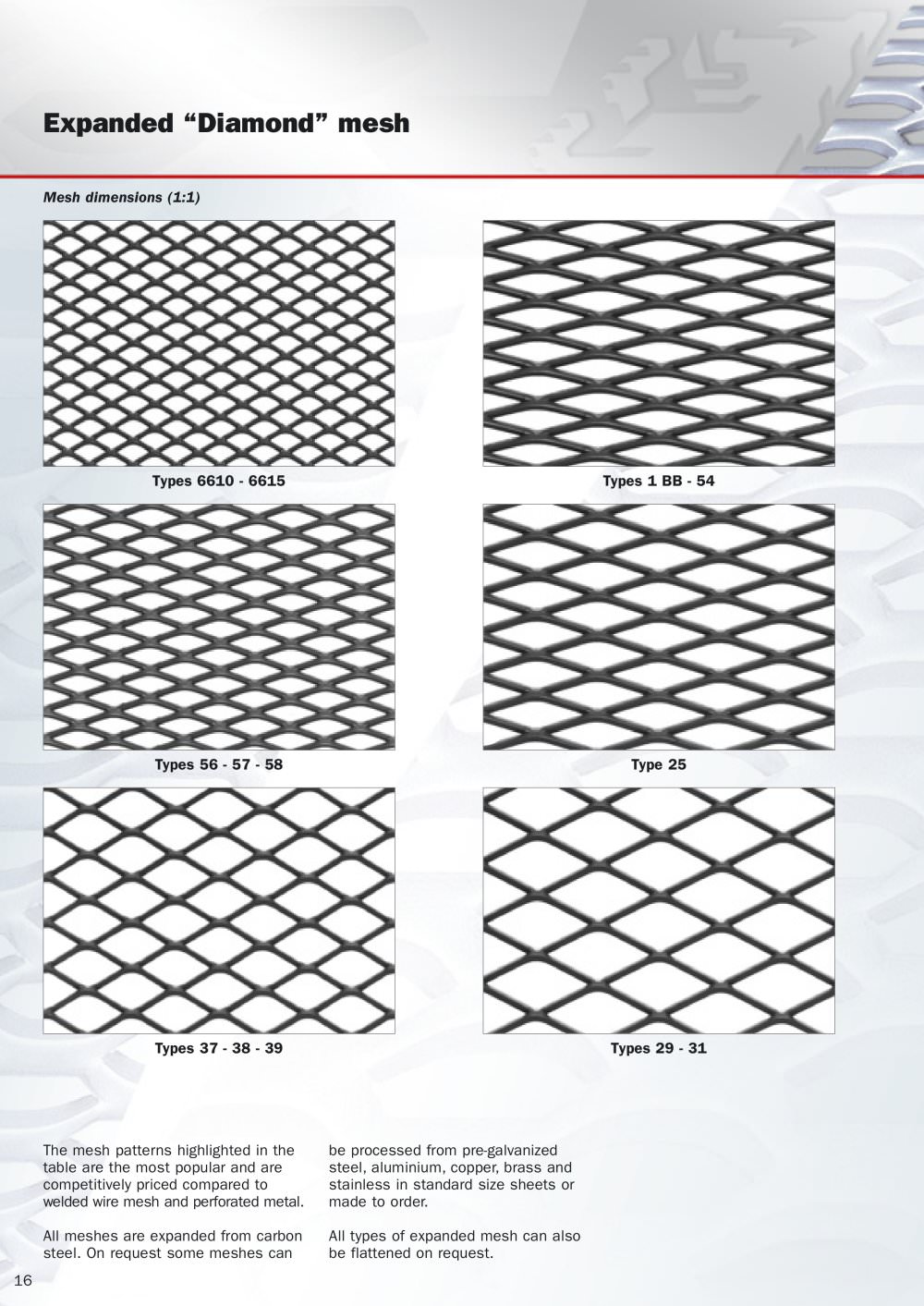 Diamond mesh - Fils