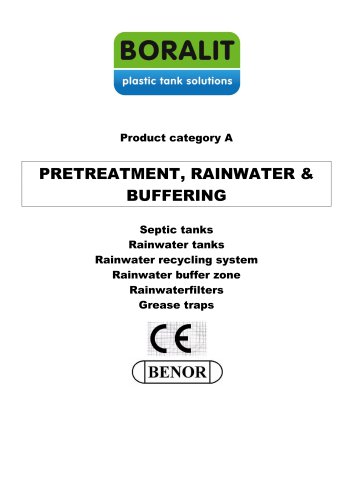 PRETREATMENT, RAINWATER & BUFFERING