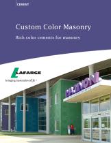 Color Cements for Masonry