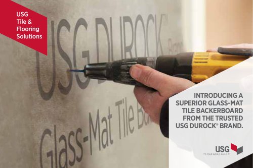 USG Durock™ Brand Glass-Mat Tile Backerboad Talking Point Card