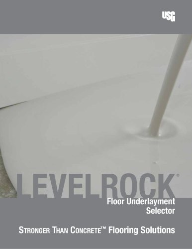 USG Levelrock® Floor Underlayment Selector