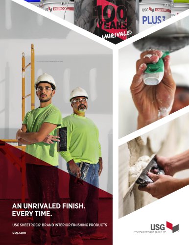 USG SHEETROCK® BRAND INTERIOR FINISHING