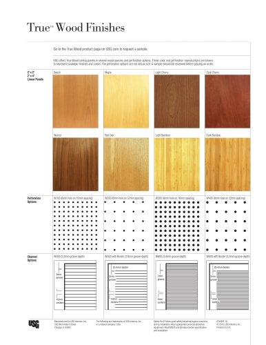 USG True™ Wood Finishes