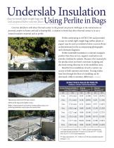 Underslab Insulation Using Perlite Bags