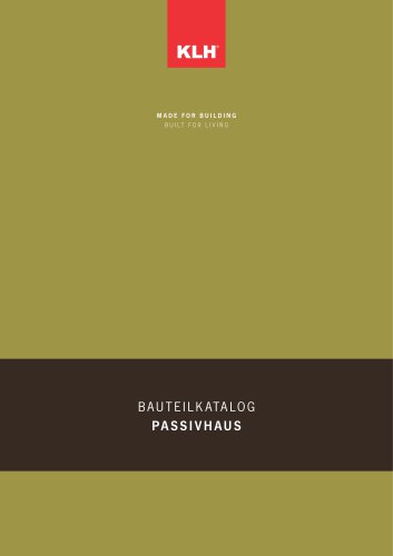 Bauteilkatalog Passivhaus