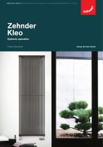 Product data sheet Zehnder Kleo - HY