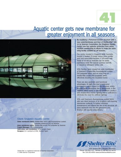  Aquatic center gets new membrane for greater enjoyment in all season