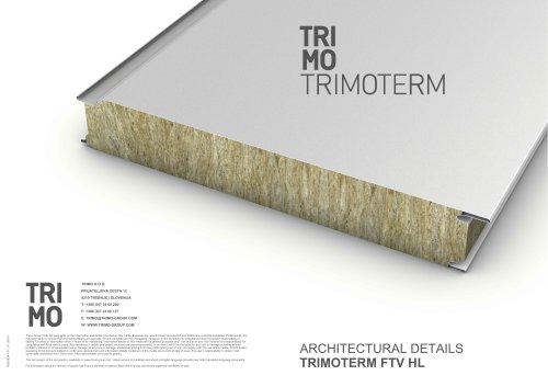 Architectural Details - Insulated Façade System - TRIMOTERM FTV HL