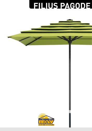 Sonnenschirm FILIUS mit Pagoden-Dach