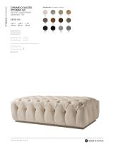 CARAMELO QUILTED OTTOMAN 150