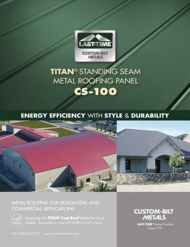  TITAN®  STANDING SEAM METAL ROOFING PANEL CS-100