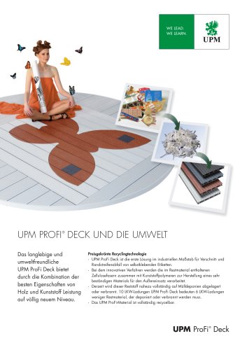 UPM ProFi Deck und die Umwelt