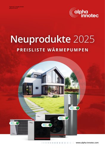 Preisliste Neuprodukte 2025 / Q2