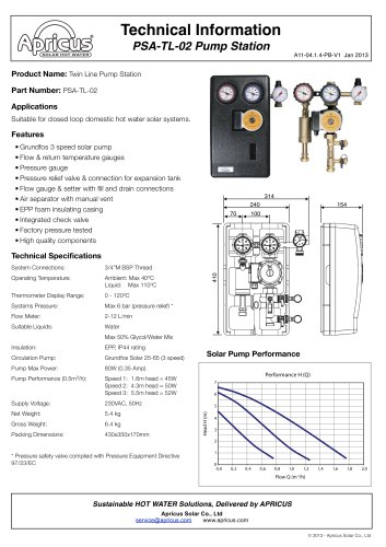 Technical Information PSA-TL-02 Pump Station