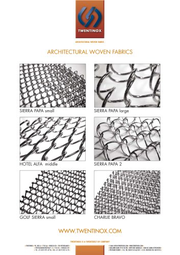 Twentinox architectural woven fabric product product summary