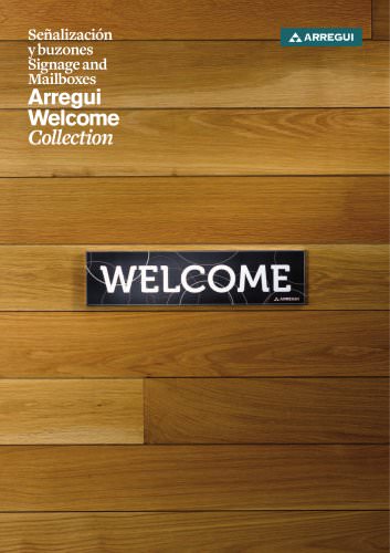 Signage and mailboxes Arregui Welcome Collection