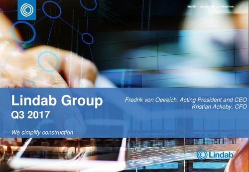 Lindab Group Q3 2017