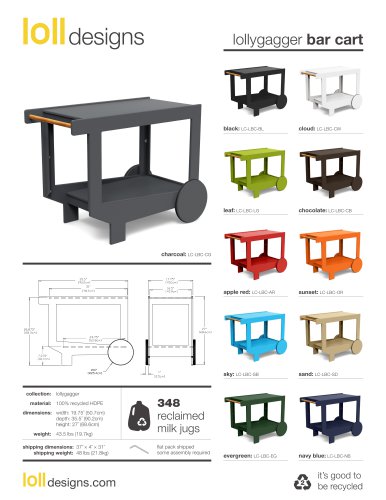 lollygagger bar cart