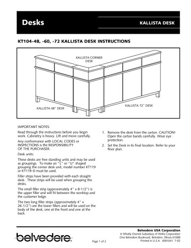 KALLISTA DESK