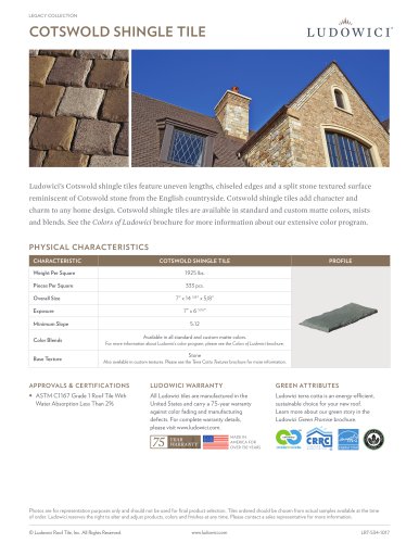 COTSWOLD SHINGLE TILE