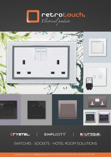 Retrotouch Switches and Sockets 2016 Catalogue