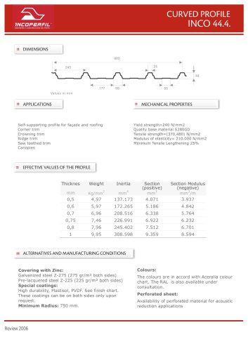 INCO 44.4 CURVED