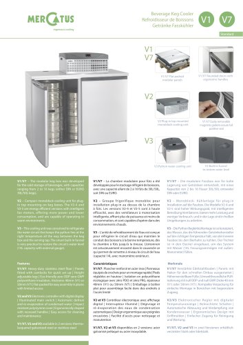 V1-V7/V2/V3 Getränke Fasskühler