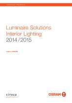 Luminaire Solutions Interior Lighting 2014 / 2015