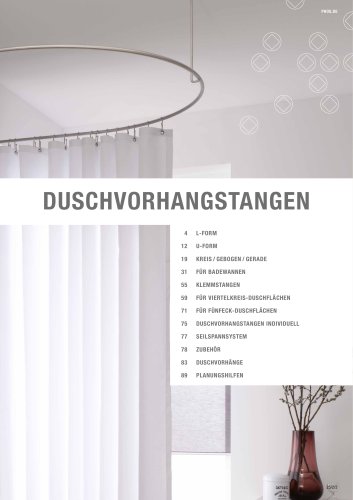 Duschvorhangstangen