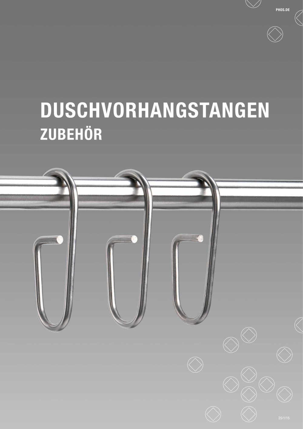 Duschvorhangstangen Zubeh&ouml;r - PHOS Design GmbH