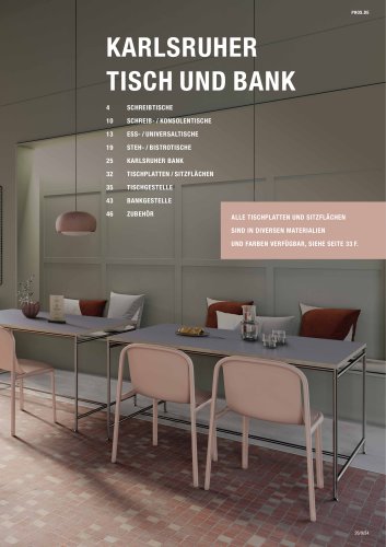 Karlsruher Tisch + Bank