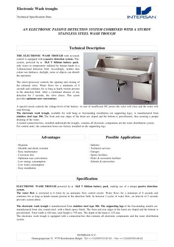 Electronic Wash troughs