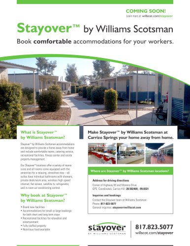 Stayover? by Williams Scotsman