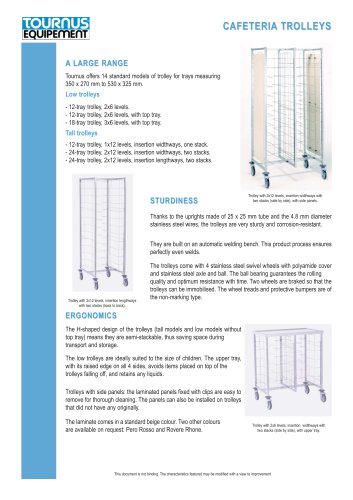 CAFETERIA TROLLEYS