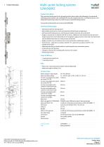 Multi-point locking systems 529X500PZ