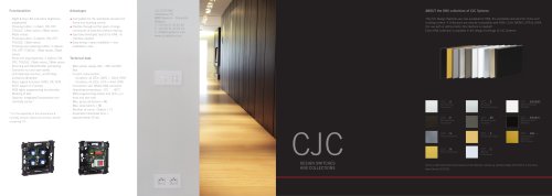 CJC DESIGN SWITCHES KNX COLLECTIONS