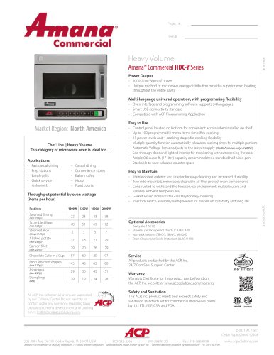 Amana® Commercial HDC-Y Series