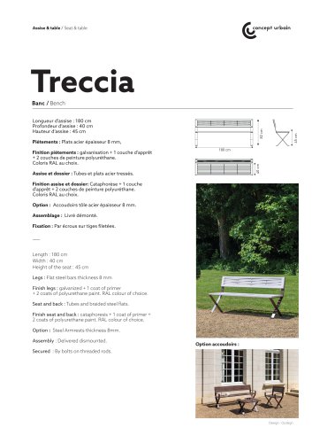 Treccia Bench