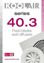 Fixed blades swirl diffusers – Series 40.3