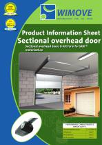 Product Information Sheet Sectional overhead door