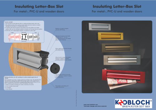 Insulating letter-box slot