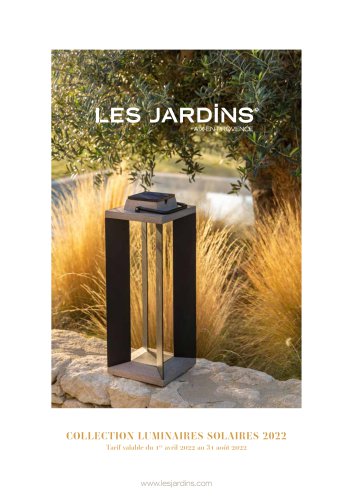 LES JARDINS - TARIFS SOLAIRE 2022