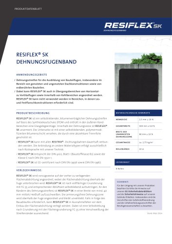 RESIFLEX® SK DEHNUNGSFUGENBAND