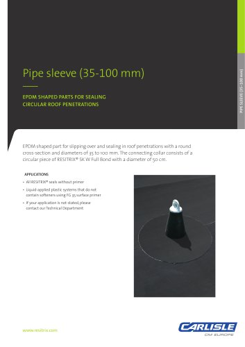 RESITRIX® Pipe Sleeve (35-100 mm)