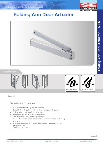 Folding Arm Door Actuator