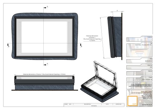 AERO ELEC ACCESS Frame Upstand Section